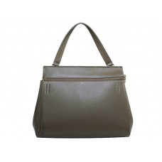 Celine Edge en cuero original color caqui