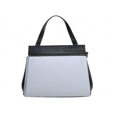Celine Edge en cuero original blanco con negro