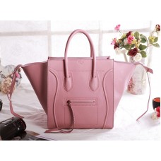 Bolso tote cuadrado Phantom de Celine Luggage en color rosa flor de cerezo
