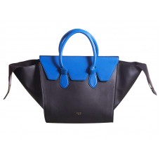 Bolso Celine Tie Original de piel negra con azul
