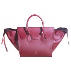 Bolso Celine Tie Original de piel color vino