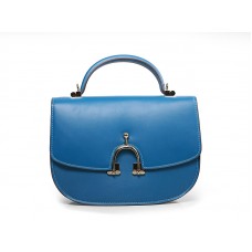 Bolso de hombro Hermes Stirrup azul cielo