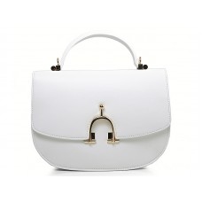 Bolso de hombro Hermes Stirrup blanco