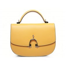 Bolso de hombro Hermes Stirrup amarillo
