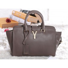 Yves Saint Laurent Cabas Chyc Original Tote de cuero Caqui