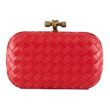 Bottega Veneta Absenta Intrecciato Ayers Knot Red