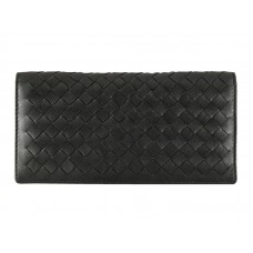 Bottega Veneta Cartera Continental Intrecciato De Napa Negro