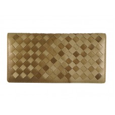 Bottega Veneta Cartera Continental Intrecciato Nappa Bronce