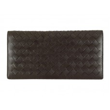 Bottega Veneta Cartera Continental Intrecciato Nappa Choco