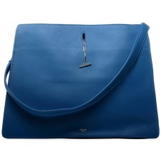 Bolso de hombro Celine de piel de becerro azul
