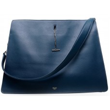 Bolso de hombro Celine de piel de becerro azul oscuro
