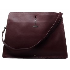 Bolso de hombro Celine de piel de becerro color vino