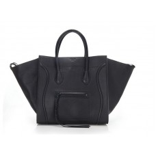 Bolso tote cuadrado Phantom de Celine, color negro