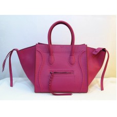 Bolso tote cuadrado Phantom de Celine Luggage, color fucsia