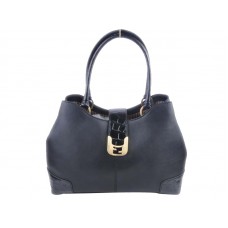 Bolso tote Fendi Chameleon de piel negro