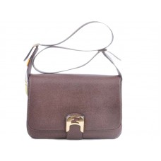 Bolso de hombro Fendi Chameleon color café oscuro