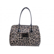 Bolso con asa superior de leopardo Fendi Mia
