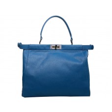 Bolso Fendi Peekaboo de piel de becerro azul intenso