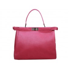 Bolso Fendi Peekaboo de piel de becerro rosa intenso