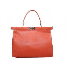 Bolso Fendi Peekaboo de piel de becerro naranja