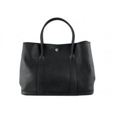 Bolso tote Hermes Garden Party Togo de piel negra
