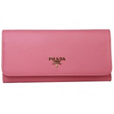 Cartera Prada de piel Saffiano rosa oscuro