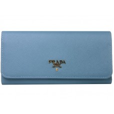 Cartera Prada de piel Saffiano azul claro