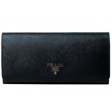 Cartera Prada de piel Saffiano negra
