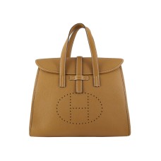 Bolso con solapa Hermes 08c marrón