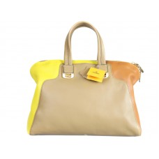 Bolso convertible Fendi Tricolor Chameleon Primavera Verano 2012 Beige/Amarillo/Naranja