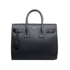 Bolso tote Yves Saint Laurent Sac Du Jour en cuero negro original