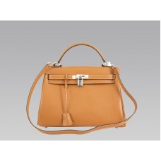 Hermes Kelly 32cm Togo Cuero Clemence Oro