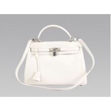 Hermes Kelly 32cm Togo Cuero Clemence Blanco