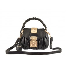 Bolso cofre pequeño Miu Miu negro