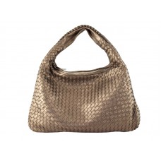 Bottega Veneta Ébano Intrecciato Nappa Belly Veneta Bronce