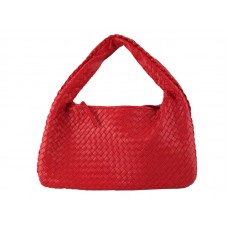 Bottega Veneta Ébano Intrecciato Nappa Small Veneta Rojo