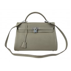 Hermes Kelly 32cm Togo Cuero Clemence Gris