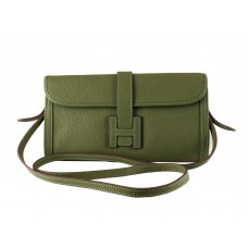Bolso de mano con solapa Hermes verde