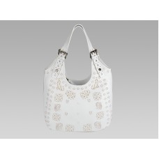 Givenchy New Sacca Medium Perfo - Bolso de piel blanca con motivo de bandana