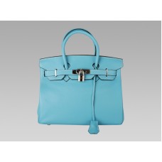Hermes Birkin 30cm Togo Cuero Azul Thalassa
