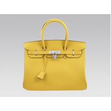 Hermes Birkin 35cm Clemence Amarillo