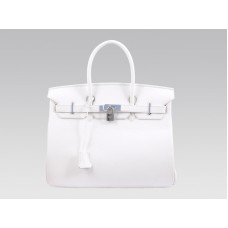 Hermes Birkin 35cm Togo Clemence Blanco