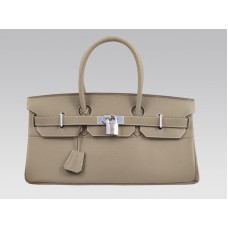 Hermes Birkin Jpg 42cm Togo Cuero Gris Tourterelle