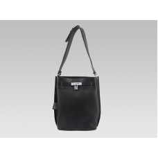 Hermes So Kelly 22cm Clemence Negro