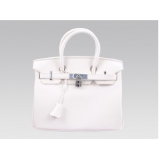 Hermes Birkin 30cm Togo Clemence Blanco