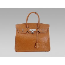 Hermes Birkin 35 cm avestruz oro
