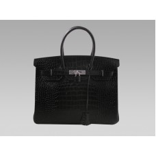 Hermes Birkin 35 cm cocodrilo negro
