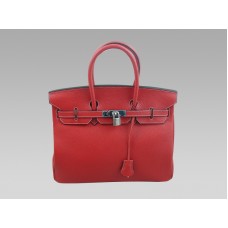 Hermes Birkin 35 Togo Cuero Rojo