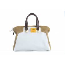 Bolso tote convertible Fendi Colorblock Chameleon, primavera-verano 2012, beige, blanco y marrón