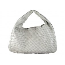 Bottega Veneta Ébano Intrecciato Nappa Belly Veneta Blanco